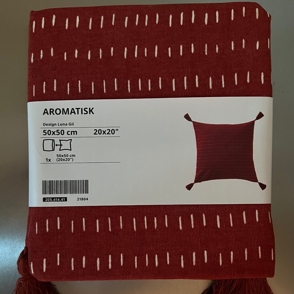 IKEA AROMATISK Pillow Cushion Cover with Tassels NEW